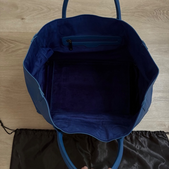 Beck Bag Classic Leather Handbag Tote in Havana Blue - Picture 5 of 16